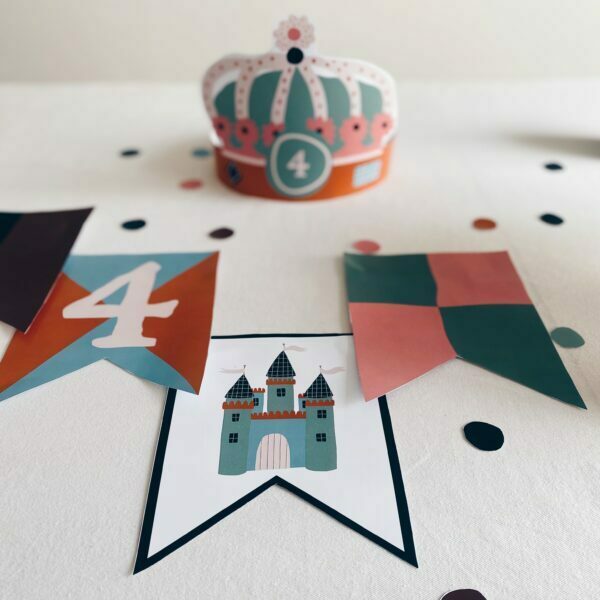 kit déco anniversaire chevalier princesse
